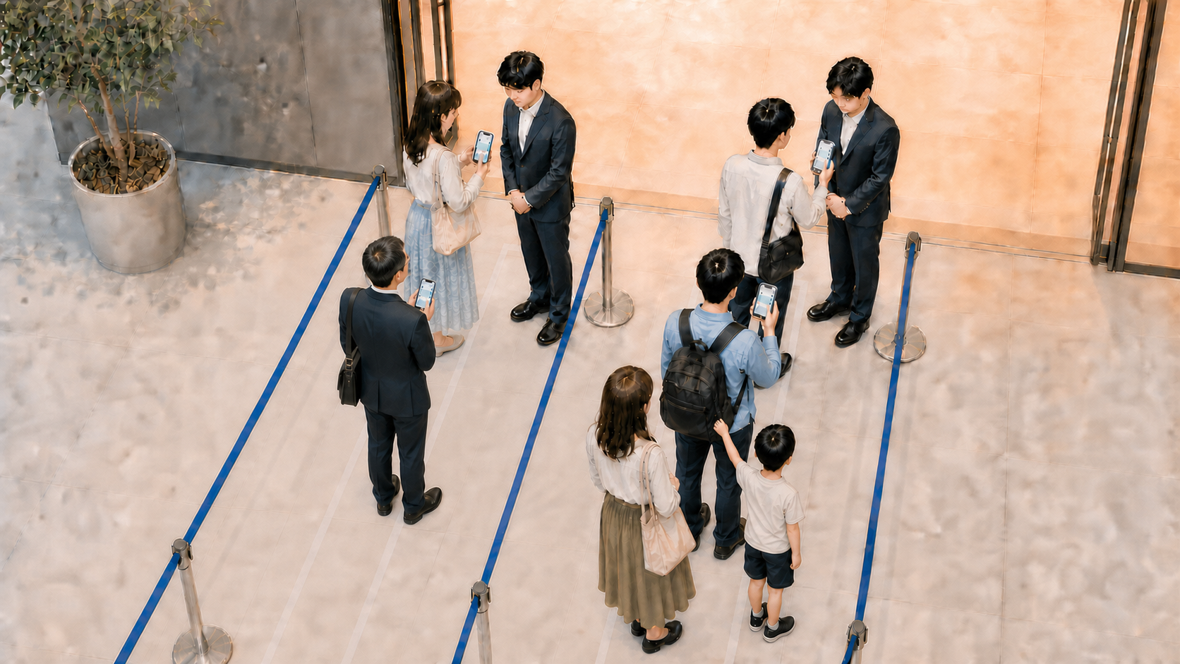 スマホチケットで入場する運用イメージ